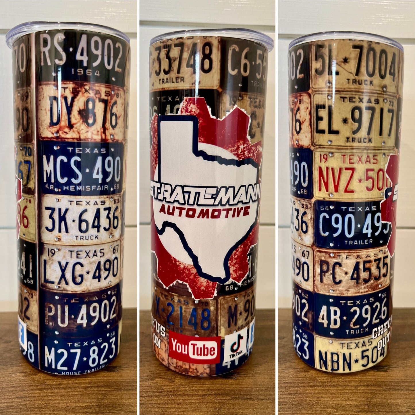 License Plate Tumbler