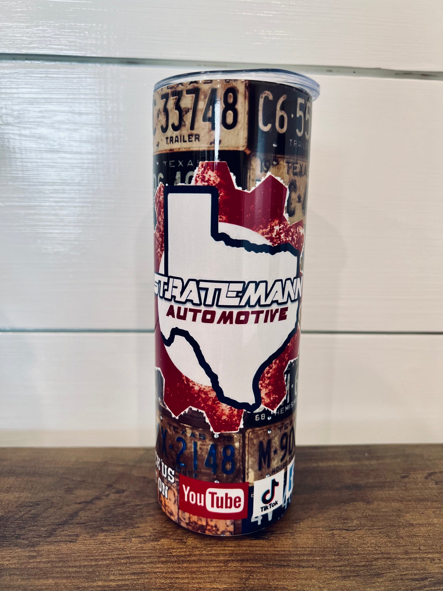 License Plate Tumbler
