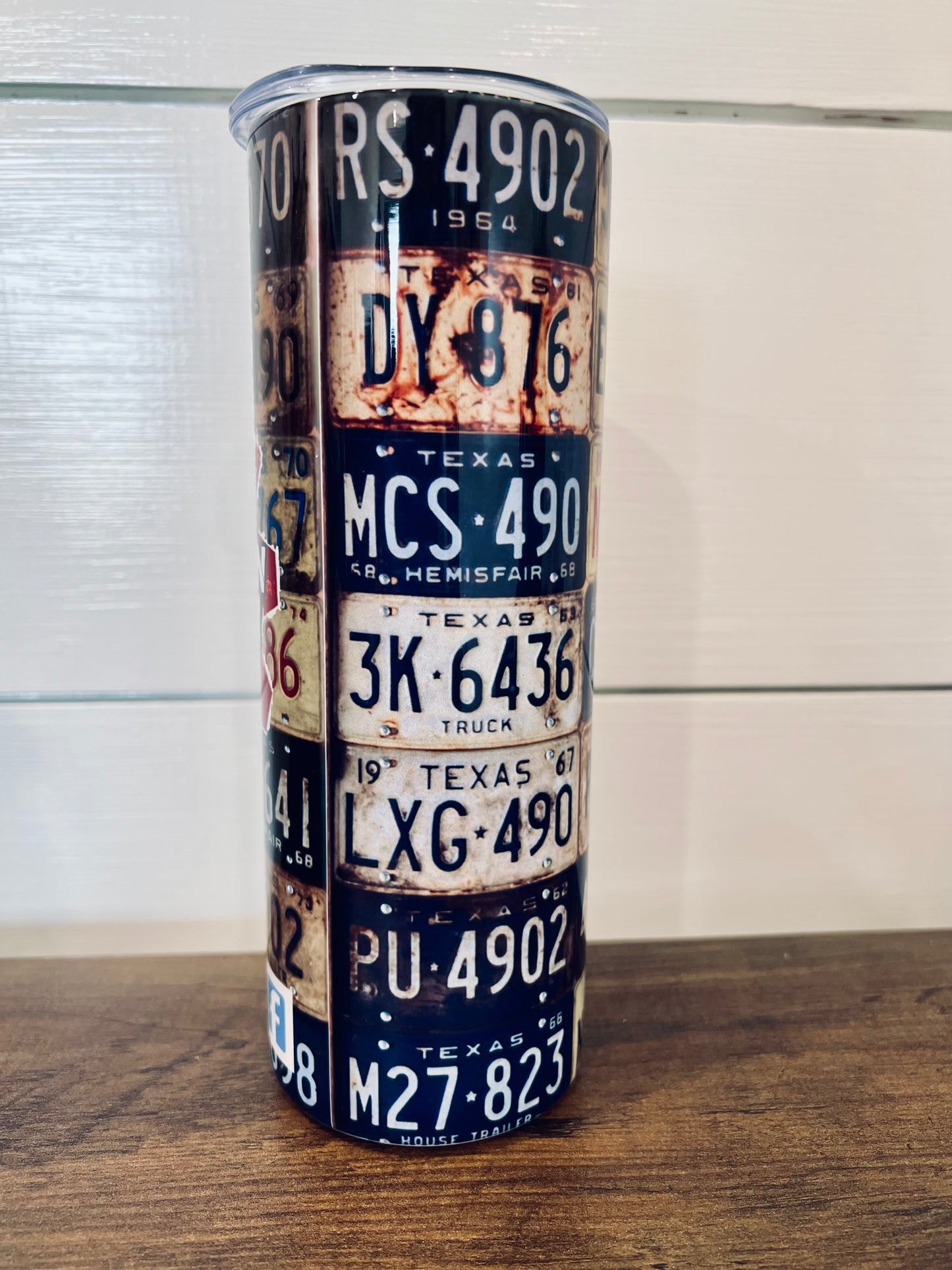 License Plate Tumbler