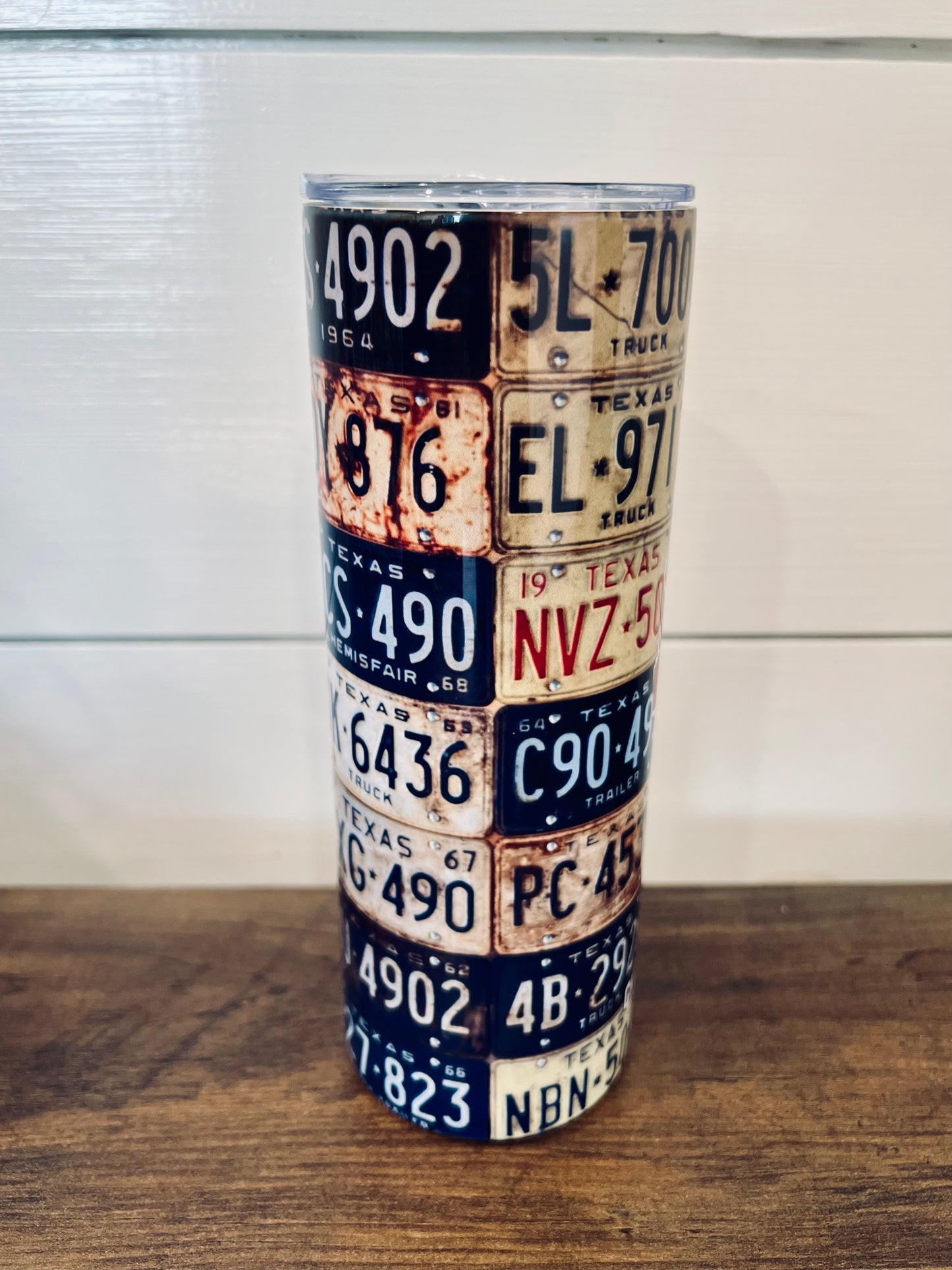 License Plate Tumbler