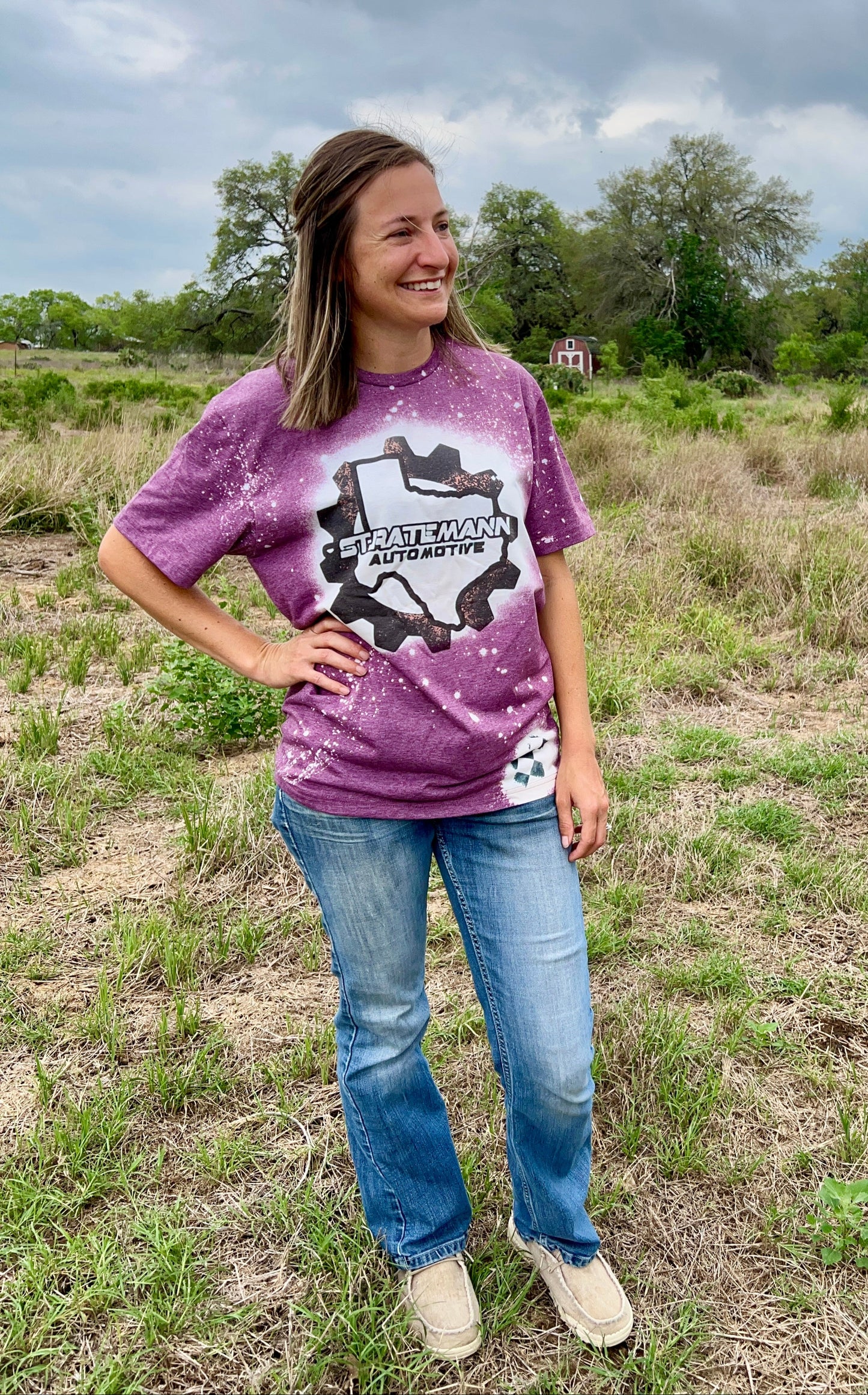 Burgundy Short-sleeve