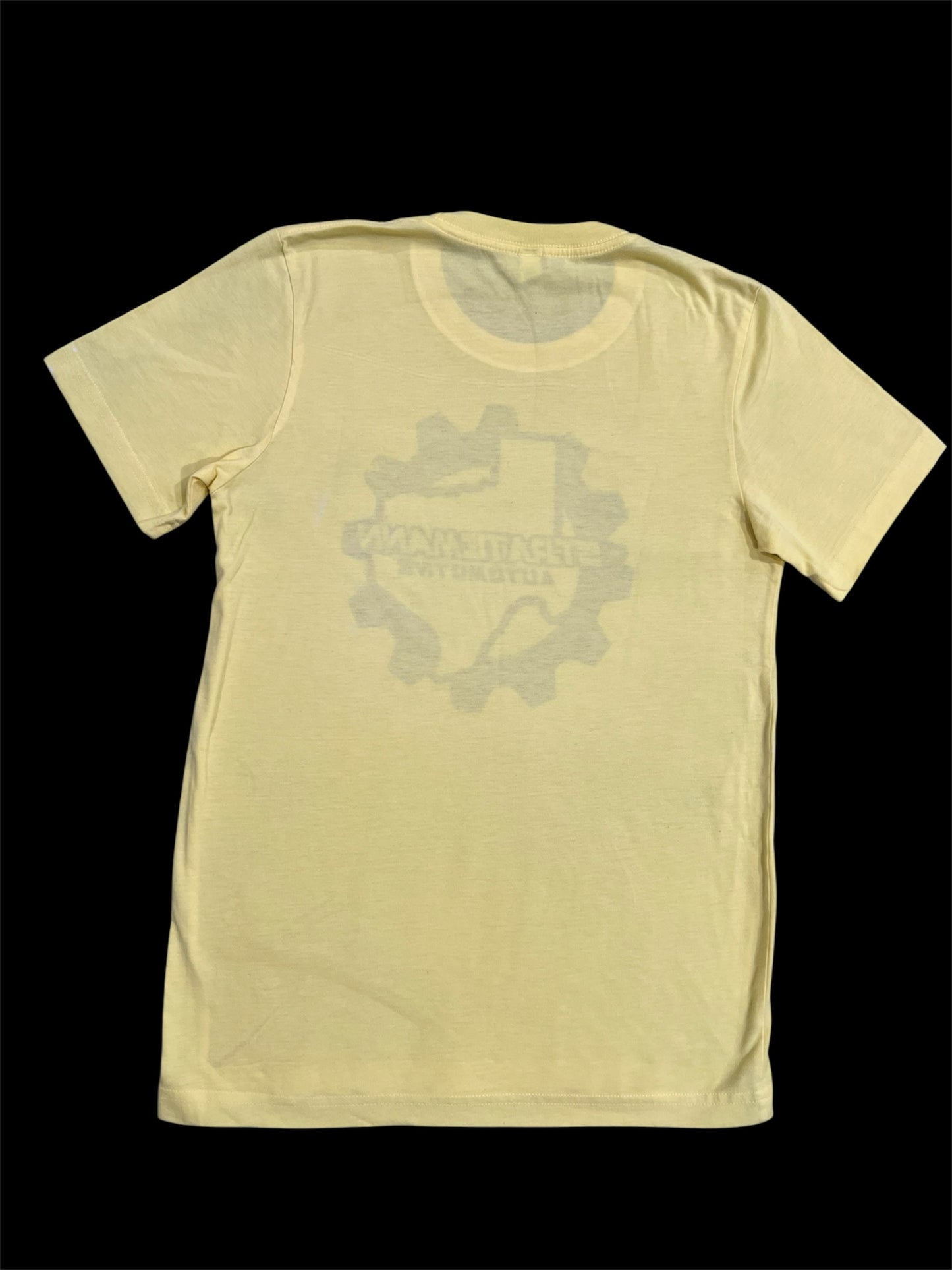 Back of yellow tee