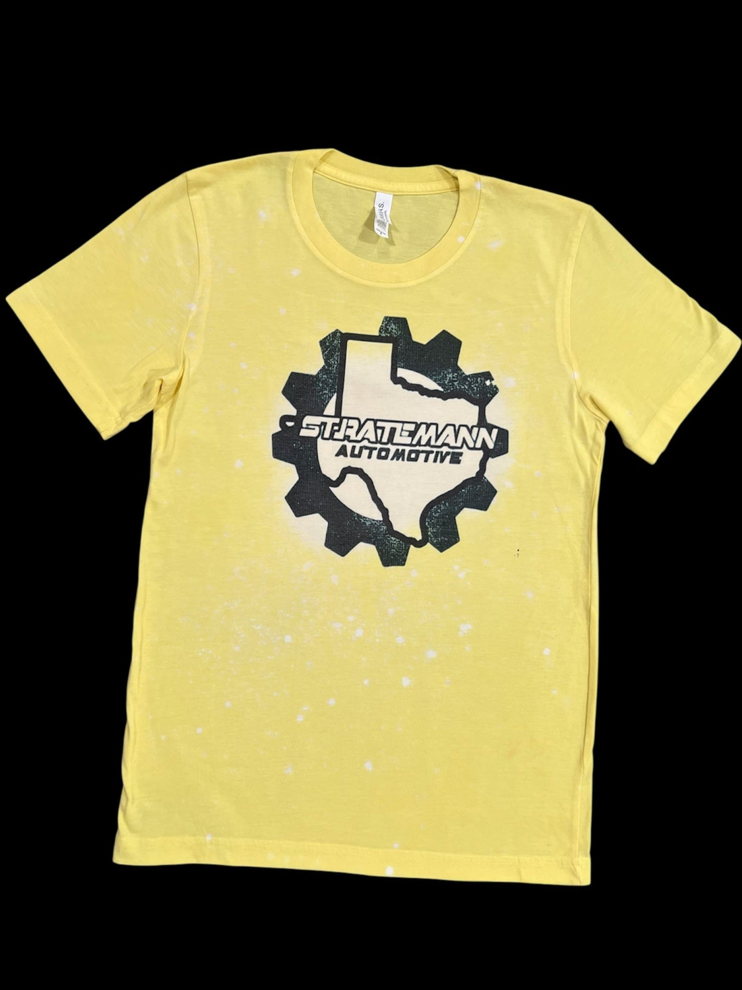 Front of yellow tee