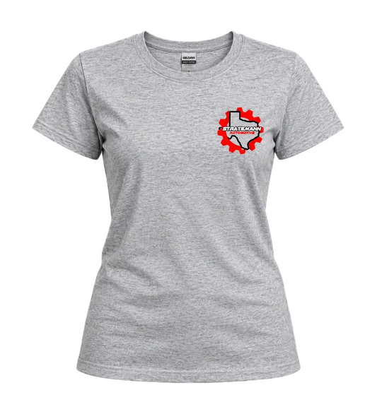Women's gray short sleeve t-shirt (OLD VENDOR, WILL NOT RESTOCK)