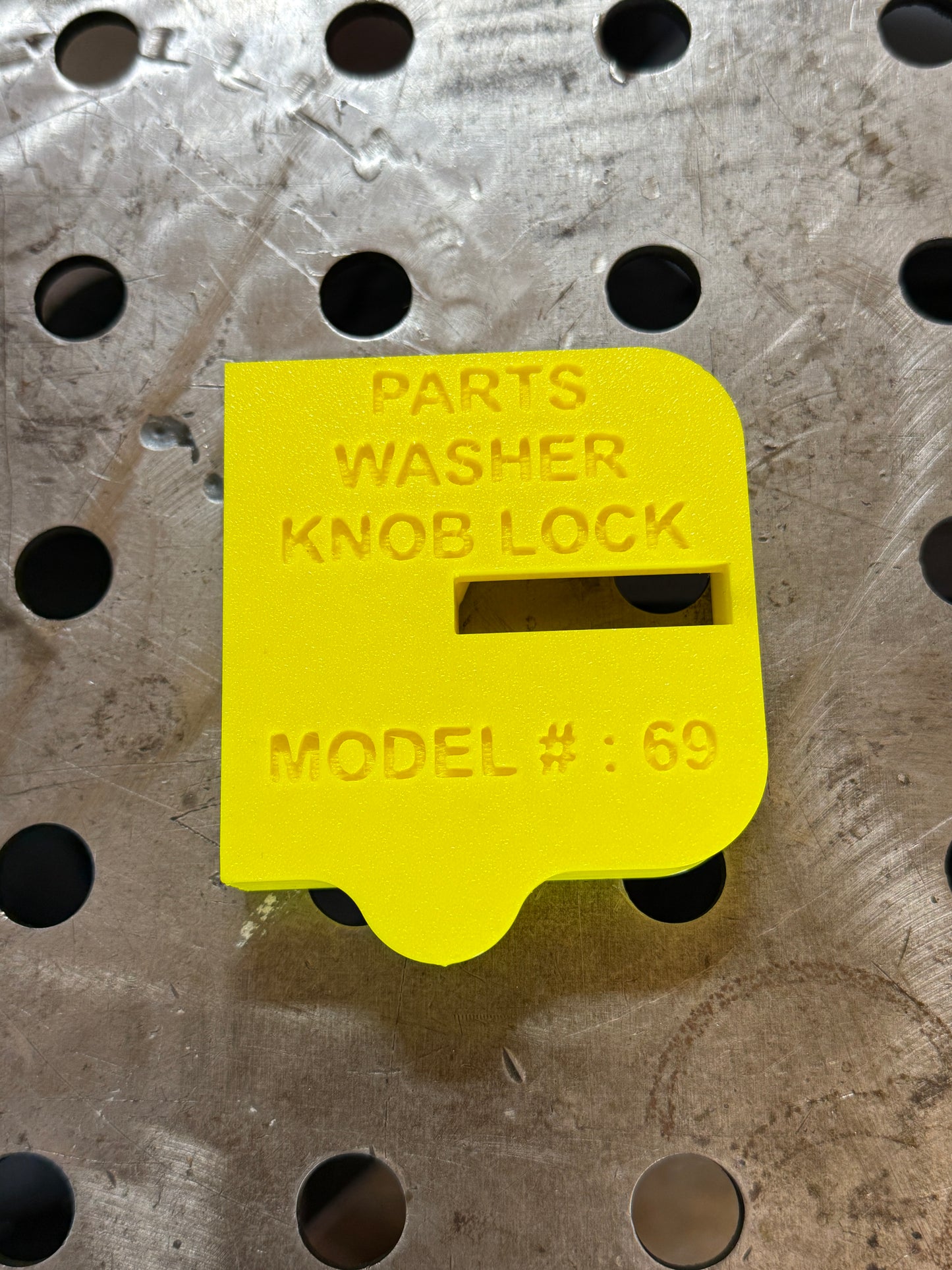 Parts Washer Knob Lock