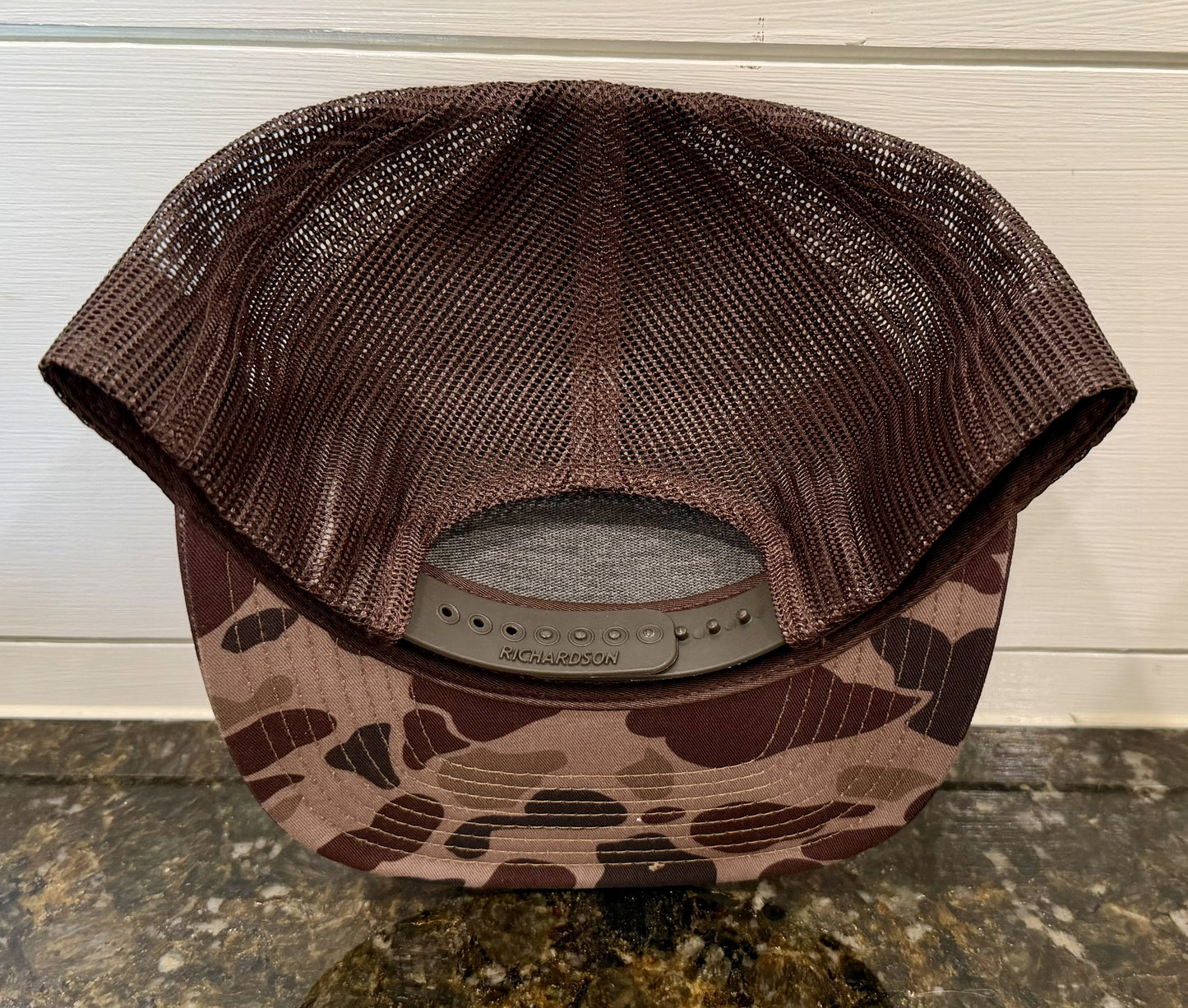 Bark Duck Camo/Brown Flat Bill Snapback