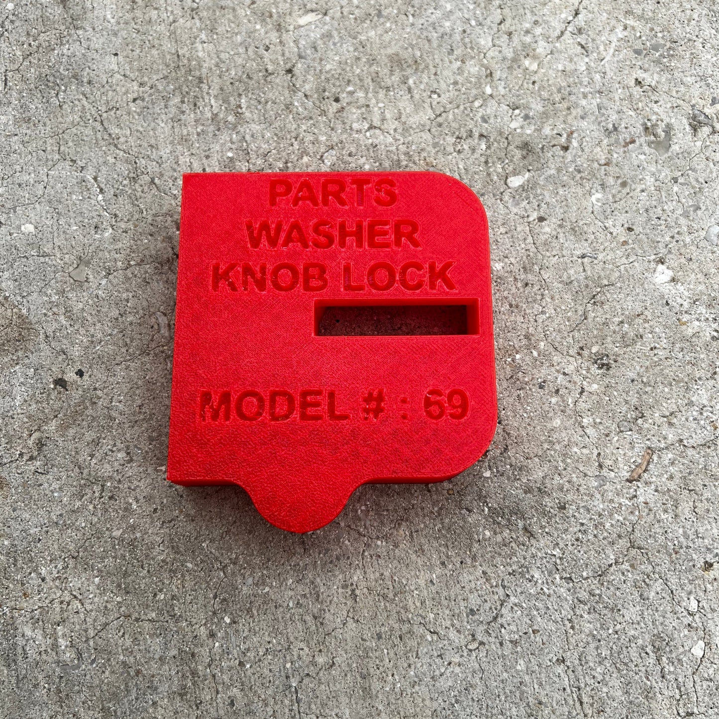 Parts Washer Knob Lock