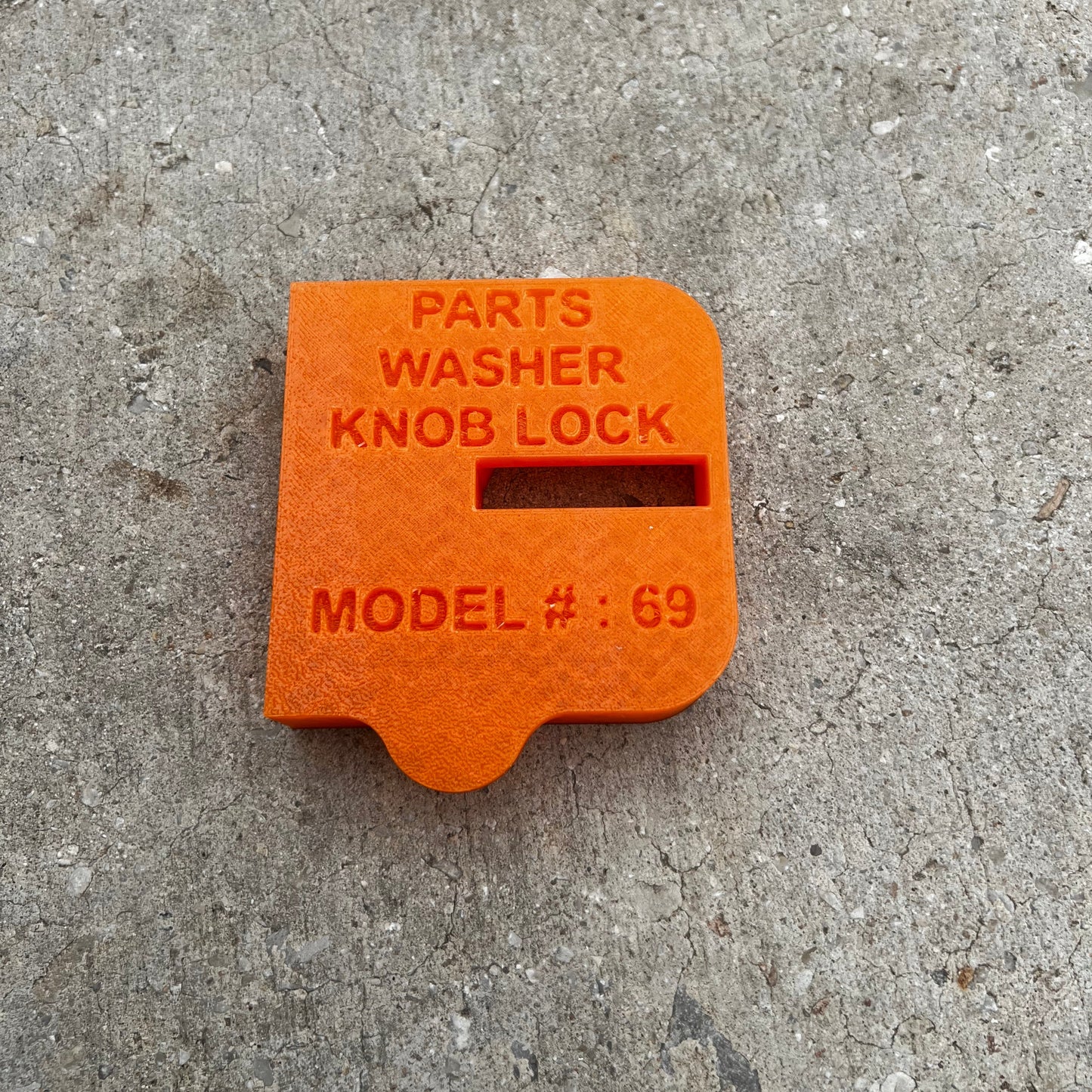 Parts Washer Knob Lock