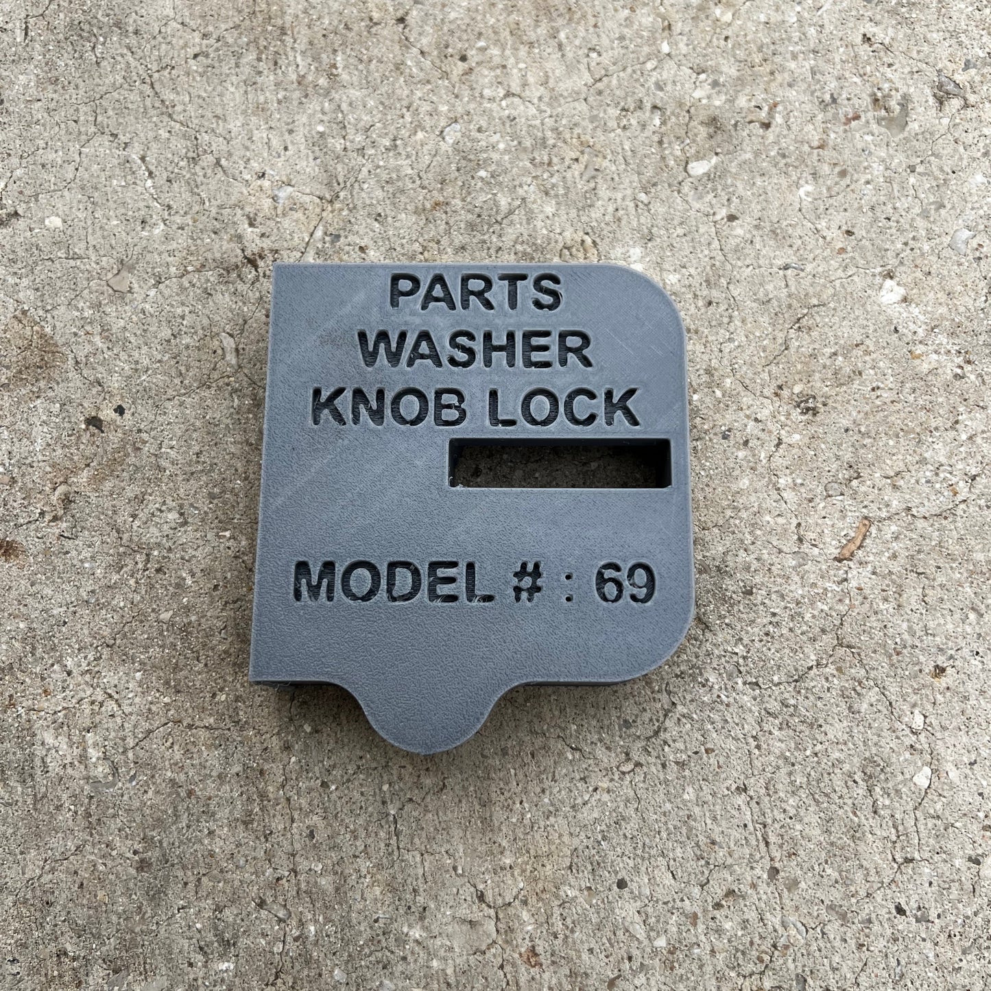 Parts Washer Knob Lock