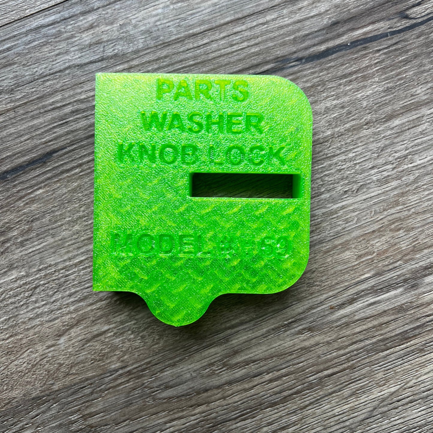 Parts Washer Knob Lock