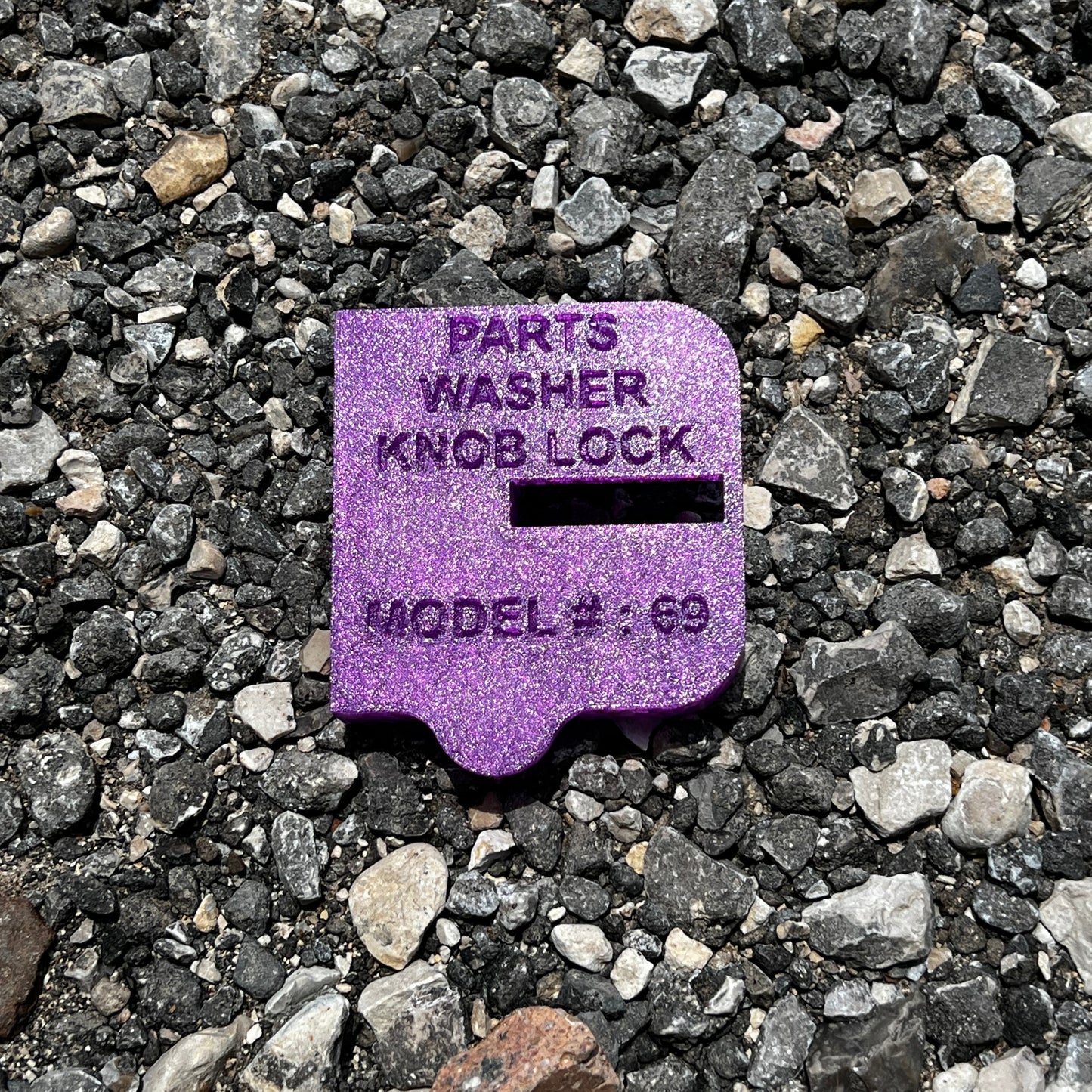 Parts Washer Knob Lock