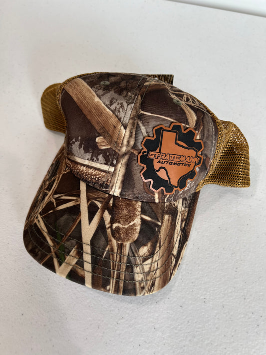 Realtree Max-7/Buck with Buckskin Leather Logo - Design 1