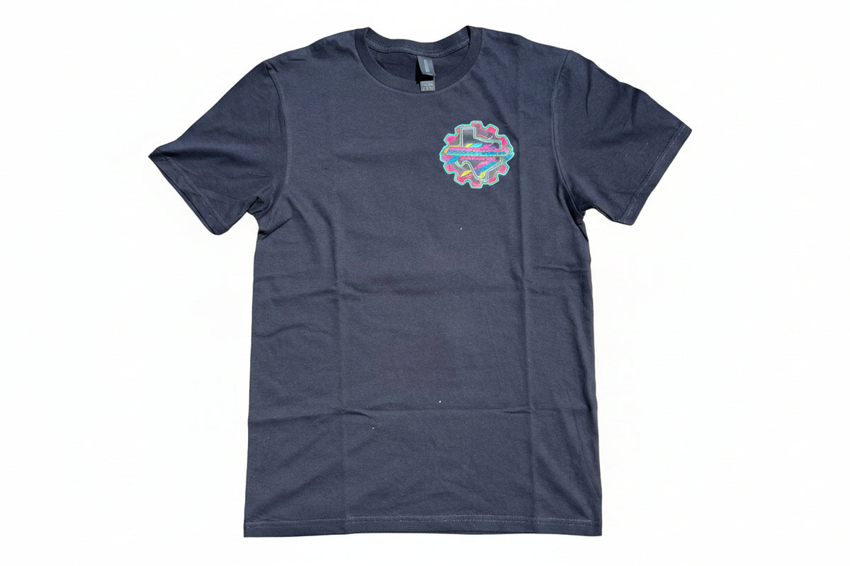 90's Black Short-Sleeve Front and Back