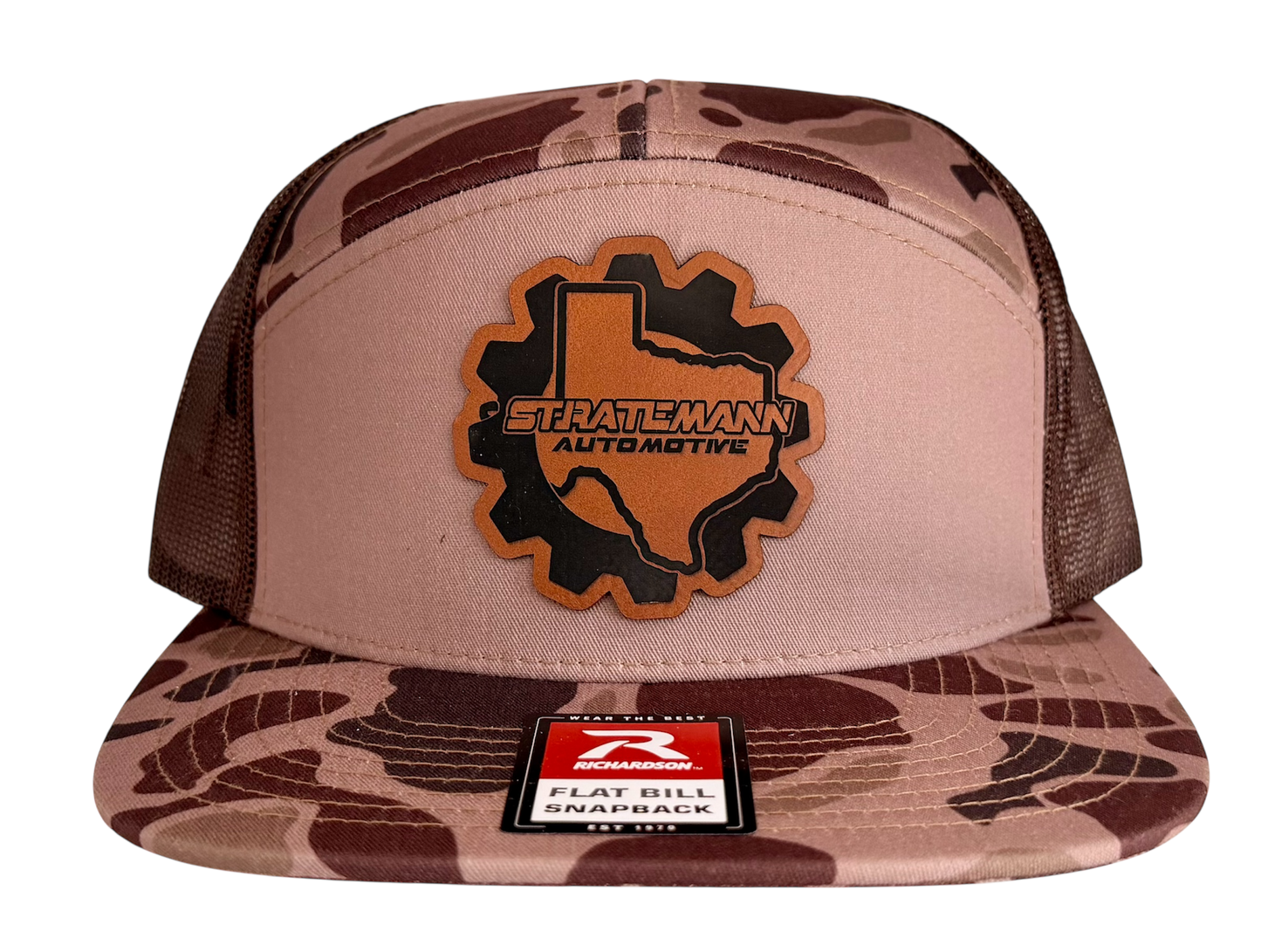 Bark Duck Camo/Brown Flat Bill Snapback