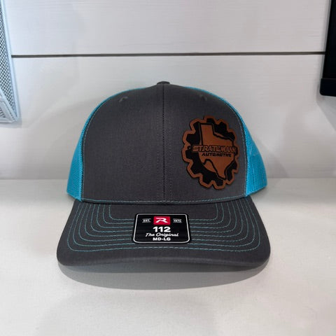 Charcoal/Neon Blue Hat