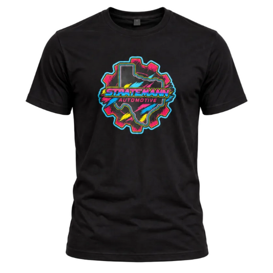 90's Black Short-Sleeve Front Only